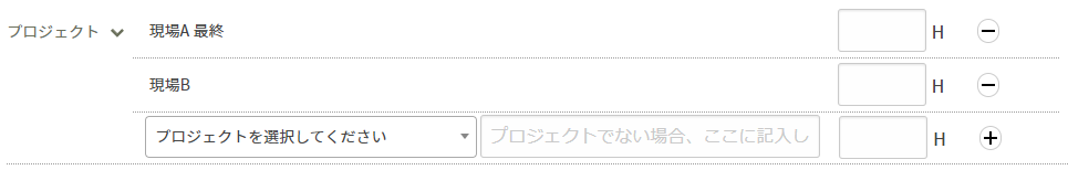 日報：プロジェクトの作業時間